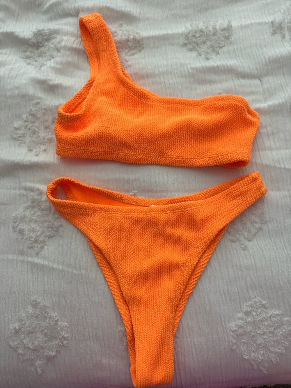 Primark Orange One-Shoulder Bikini Set